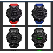 Y12 Men's Watches Big Dial LED Digital Watch Multifunction Men Sports Watch Alarm Clock Stopwatch Fitness Electronic Wristwatch