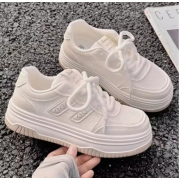 2025 New! Summer Women's Fashionable Sneakers - Small White Casual Breathable Mesh Rubber Surface
