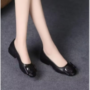 New Leather Shoes for Woman Low Heels Office Dress Shoes High Quality Comfortable Summer elegant Ladies Shoes loafers 2024